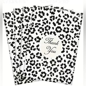 20 ct New Thank you, Leopard Print Polymailers 10x13
